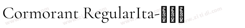 Cormorant RegularIta字体转换 Cormorant RegularIta字体转换